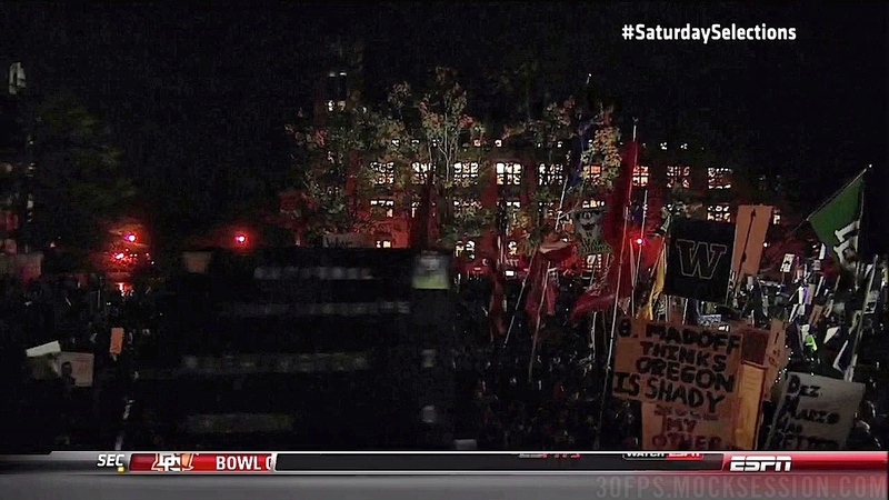 Illustration for article titled Desmond Howard Is Not Impressed: Your Oregon-UW GameDay Sign Roundup